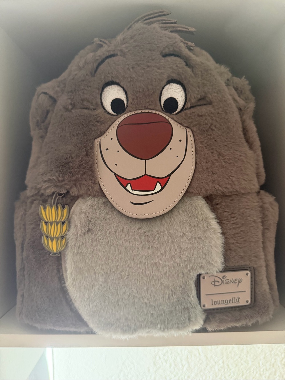 Loungefly Baloo Bear Plush Loungefly Backpack with Banana Charm